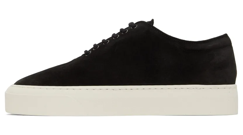 The Row Black Suede Marie H Lace-Up Sneakers (F1205-L25) (3)