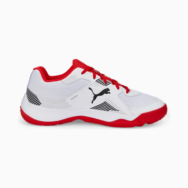 Puma Solarflash II Indoor Sports Shoes Youth Wit/Zwart/Rood (106883-04)
