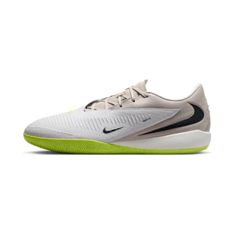 Nike Phantom 6 Low Academy Indoor Court “Moon Particle / Lemon Venom / Black” (HQ2319-200)