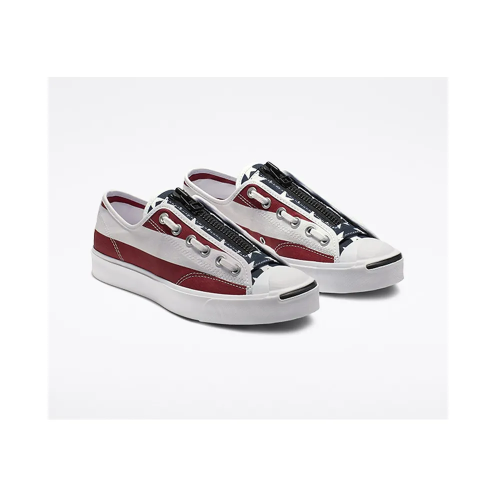 Converse Jack Purcell Zip Ox TakahiroMiyashita TheSoloist White Red White/Garnet-Mood Indigo (164836C)