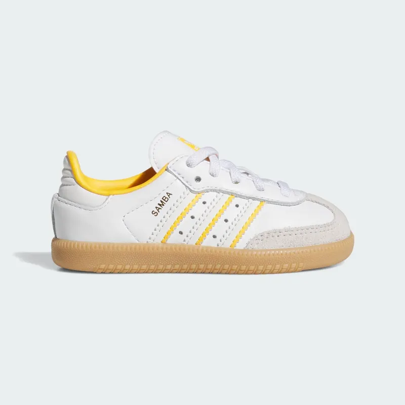 adidas Samba OG Crystal White Cloud White Crew Yellow (IH5642)