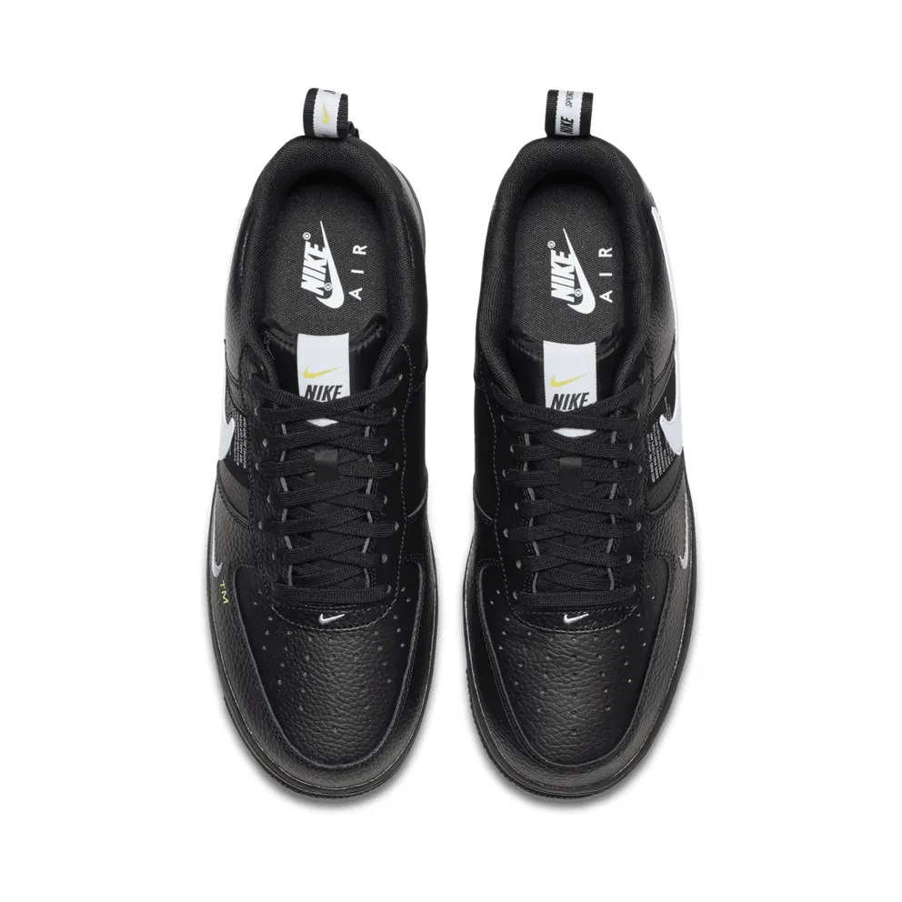 Nike Air Force 1 Low Utility Black White Black/White-Black-Tour Yellow (AJ7747-001)