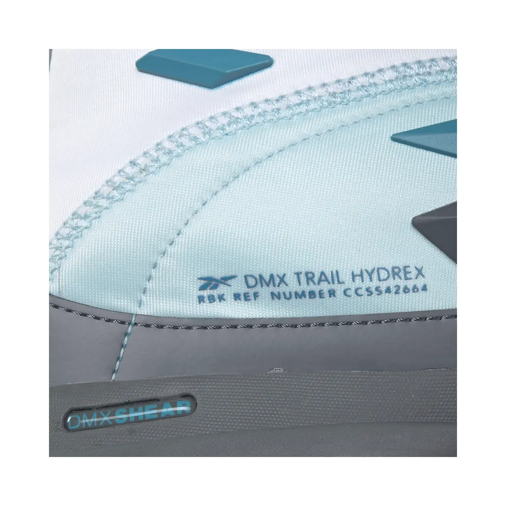 Reebok DMX Trail Hydrex Shoes White / Cold Grey 6 / Tough Blue