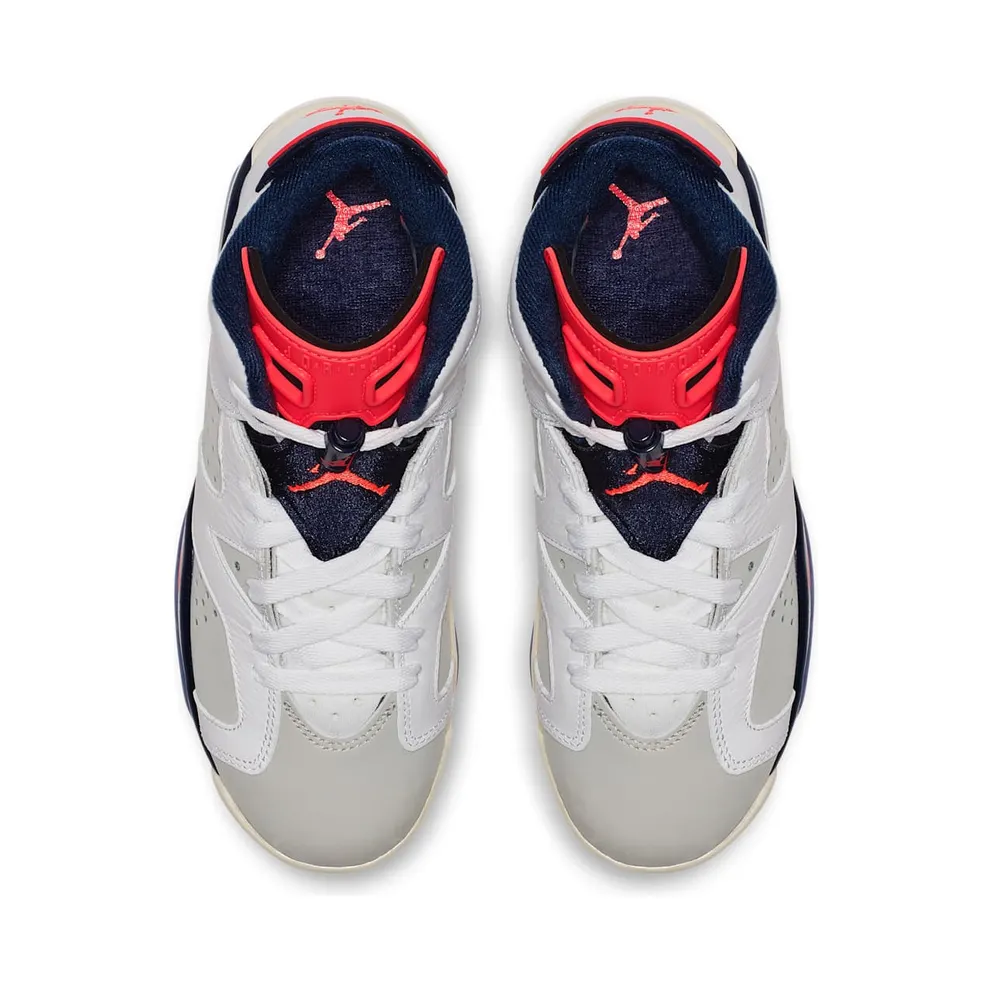 Jordan 6 Retro Tinker (GS) White/Infrared 23-Neutral Grey-Obsidian (384665-104)