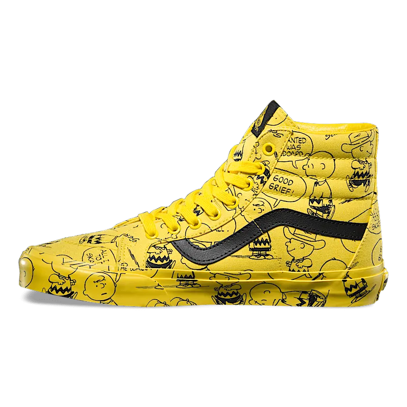 Vans Sk8-Hi Peanuts Charlie Brown Yellow/Black (VN0A2XSBQX4)