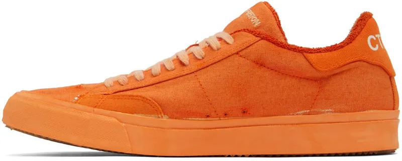Heron Preston Orange Vulcanized Low -TopSneakers (HMIA017S22FAB0012000)