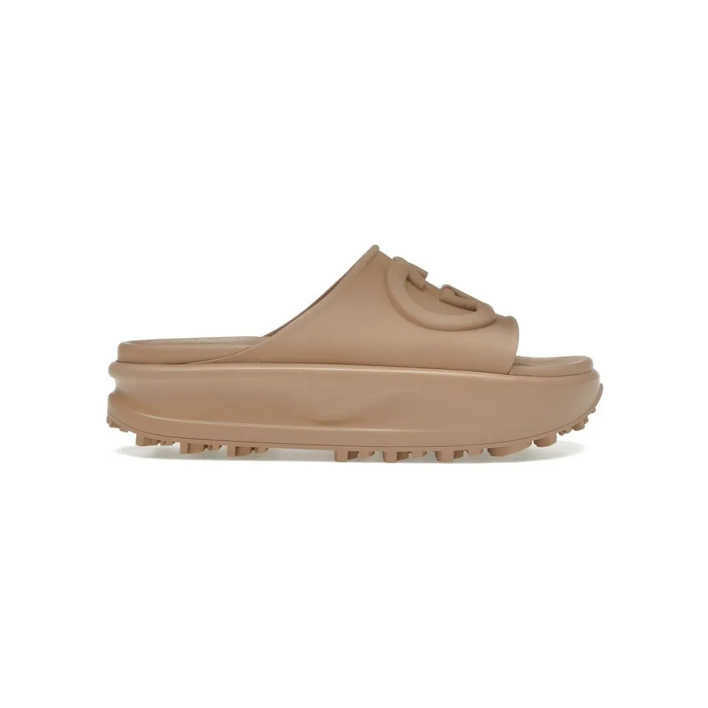 Gucci GG Oversize Slide Sandal Interlocking G Light Brown (692845 JF000 2526)