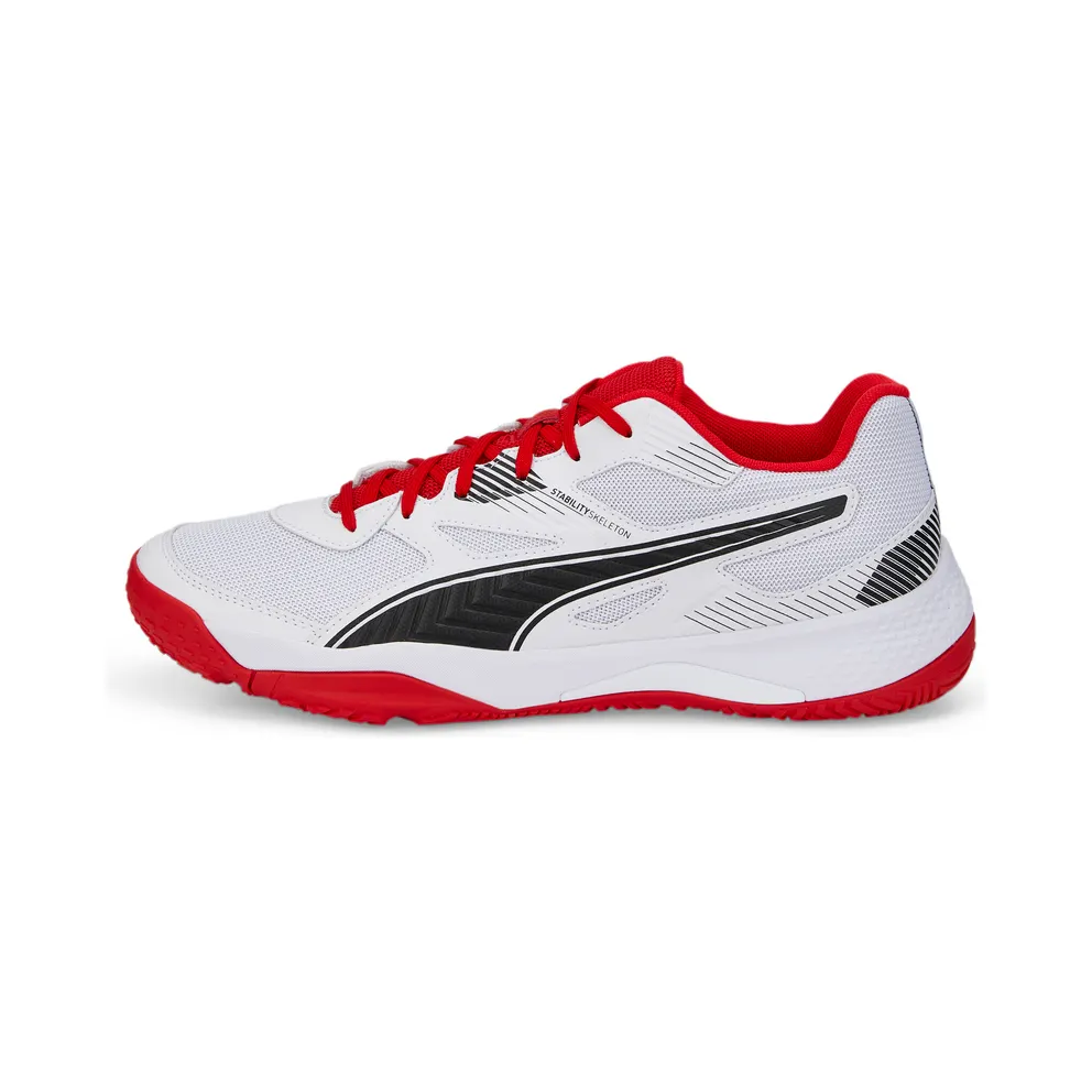 Puma Solarflash II Indoor Sports Shoes White/Black/Red (106882-04)
