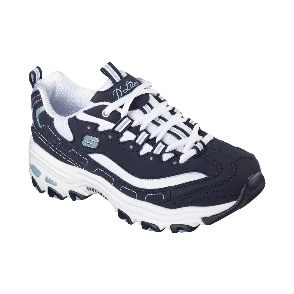 Skechers D’Lites – Biggest Fan Sneaker Marine/White
