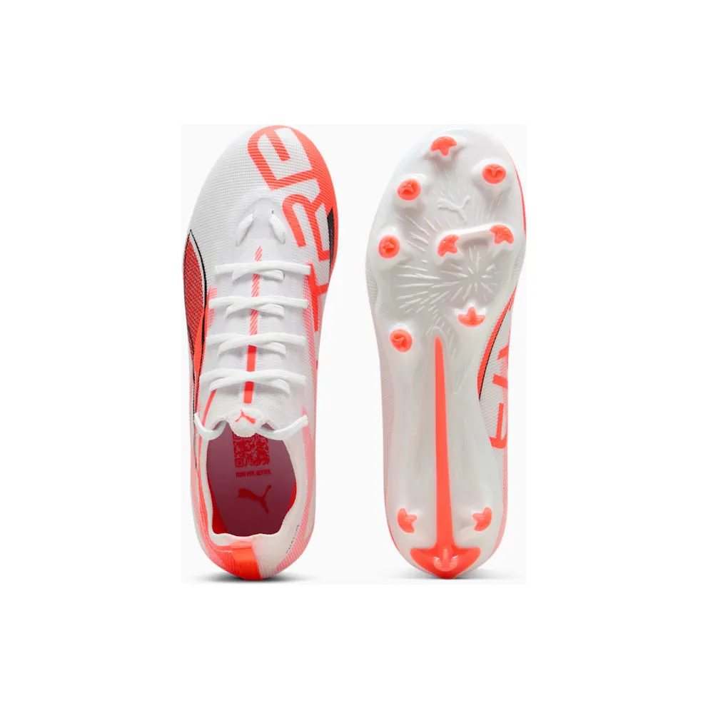 Puma Ultra 5 Pro FG/AG Jr White Black Glowing Red (108165-01)
