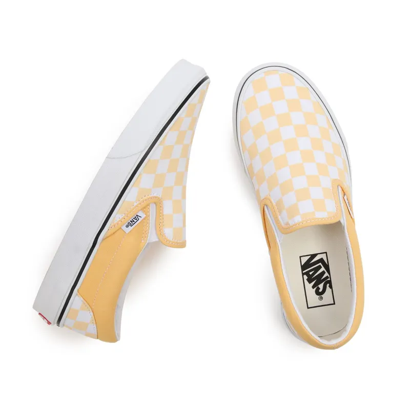 VANS Checkerboard Classic Slip-on Shoes Yellow (VN000XG8AZV)