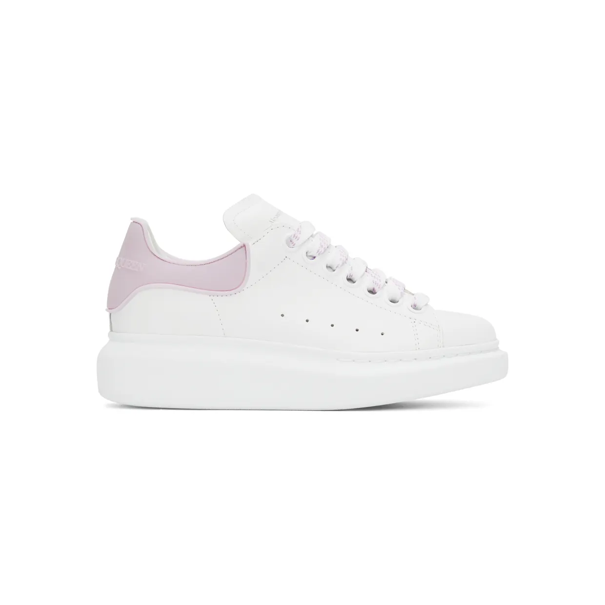 Alexander McQueen White & Black Oversized Sneakers (621056WHXMT)