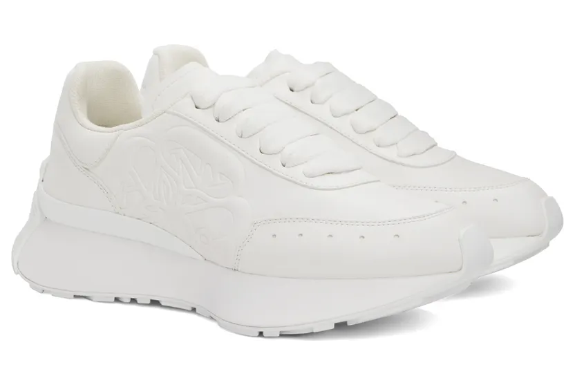Alexander McQueen White Sprint Sneakers (687995WIC94) (4)
