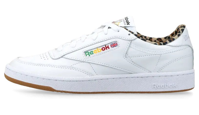 Reebok x Wacko Maria Club C 85 Vintage (ftwrwhite / leopard / gum) – RMIA04HC99LEA0080161