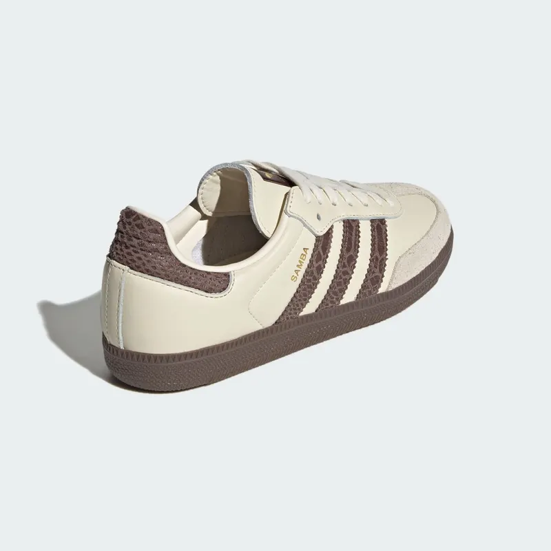 Adidas SAMBA OG Shoes Cream White / Earth Strata / Maroon (IH3980)