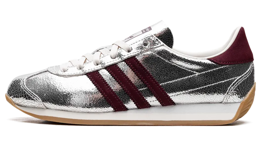 Adidas Country OG Silver Metallic / Maroon / Off White (JQ5111)