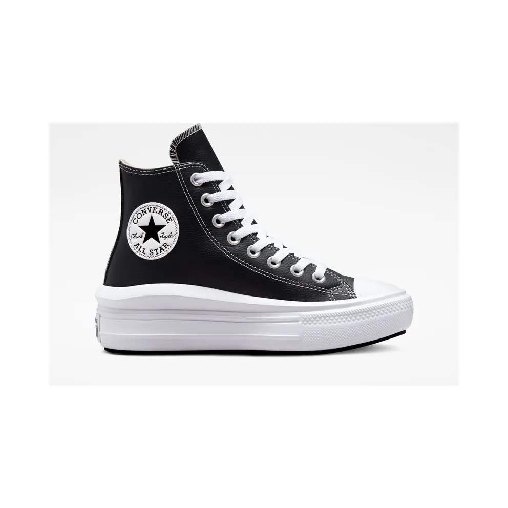 Converse Chuck Taylor All Star Move Platform Foundational Leather Black/White/White
