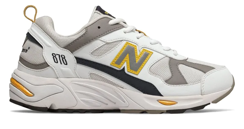New Balance CM878 White Grey White/Grey/Yellow (CM878TCA)