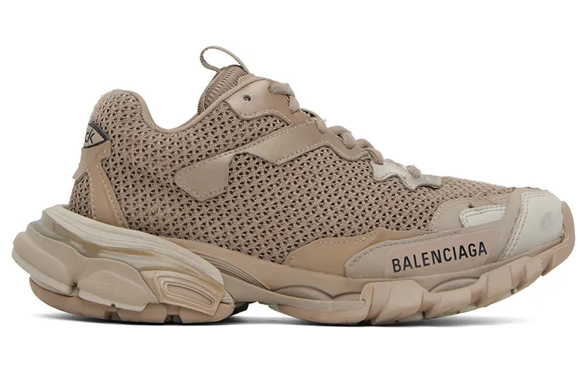 Balenciaga Beige Track 3 Low Top Sneakers (700873 W3RF3)