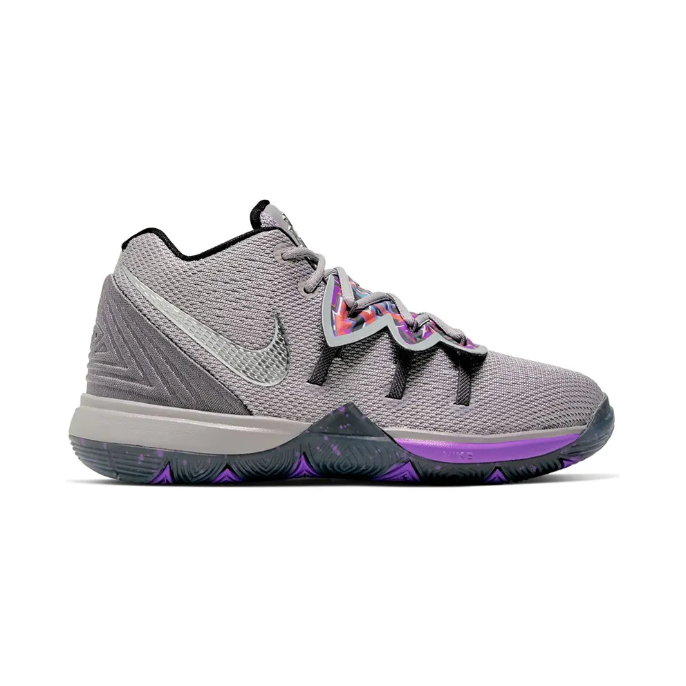 Nike Kyrie 5 Graffiti (PS) Atmosphere Grey/Metallic Silver (AQ2458-001)