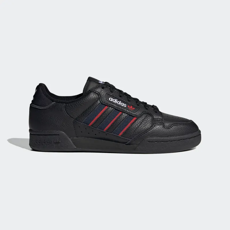 Adidas Continental 80 Stripes Core Black / Collegiate Navy / Vivid Red (FX5091)