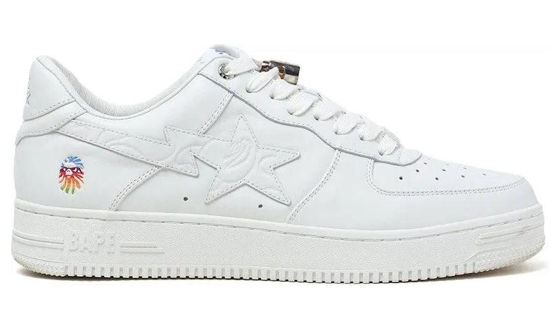 A Bathing Ape Bape Sta Bape Black Rainbow Cream (1J20-191-016)
