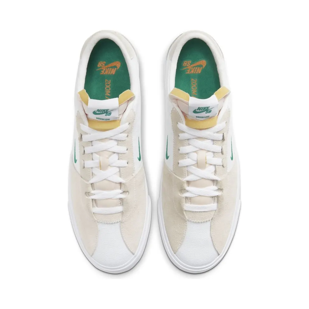Nike SB Air Zoom Bruin Edge White Neptune Green White/Vivid Orange-Gum Light Brown-Neptune Green (CD5036-100)