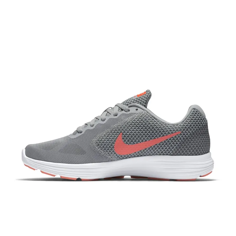 Nike Revolution 3 Wolf Grey Hyper Orange (W) (819303-002)