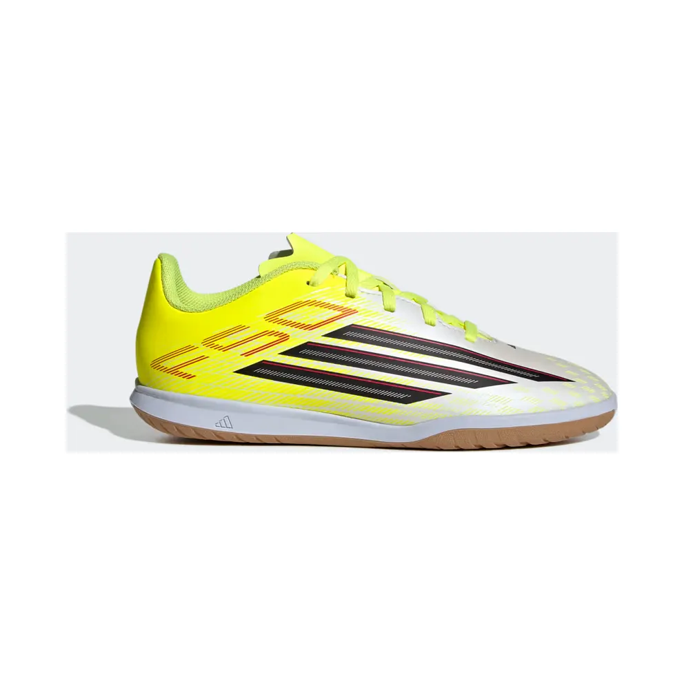adidas F50 Club Indoor Football Shoes Kids “Team Solar Yellow 2 / Core Black / Lucid Red” (JS1494)