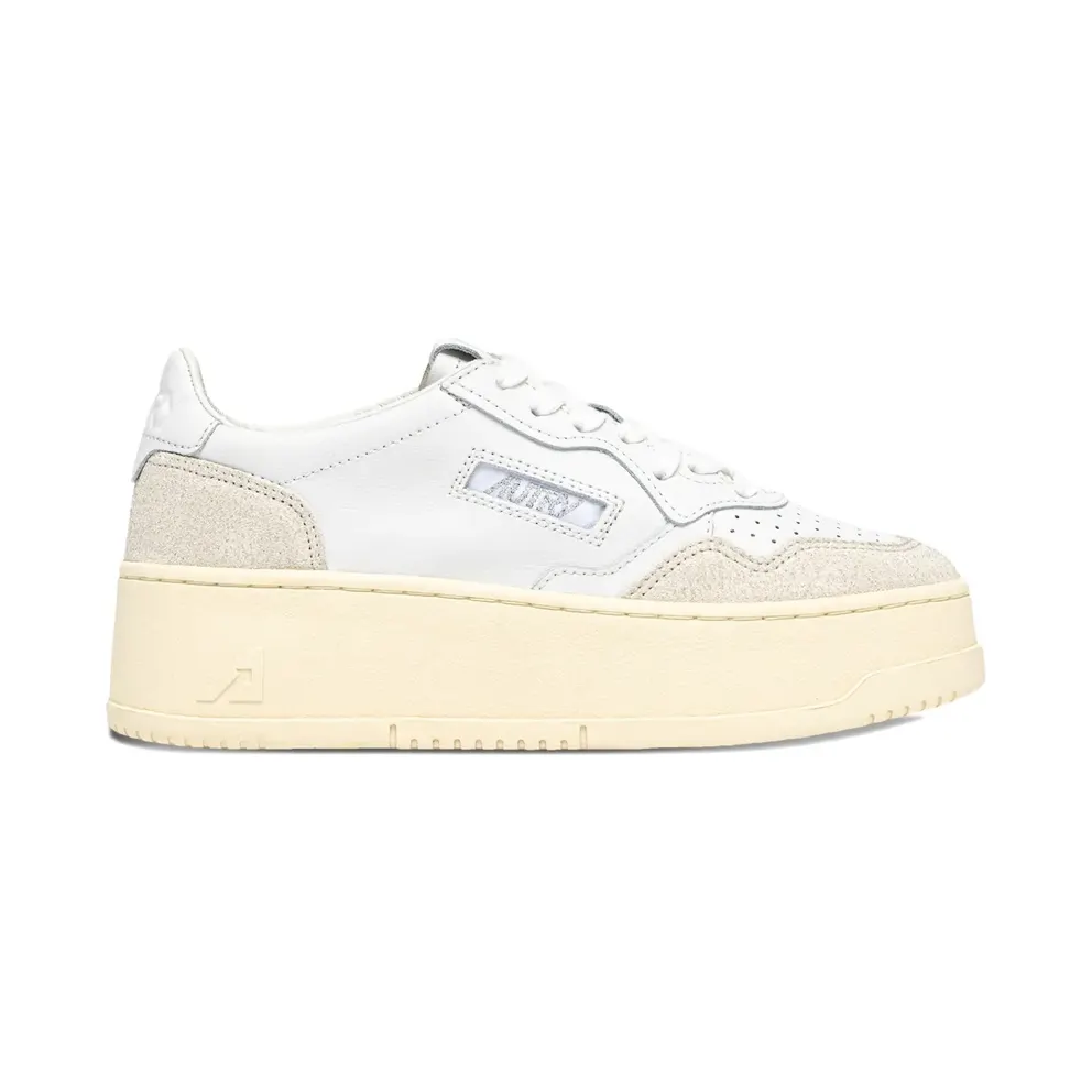 Autry Low-top leren with plateauzool – White (PTLWPK01)