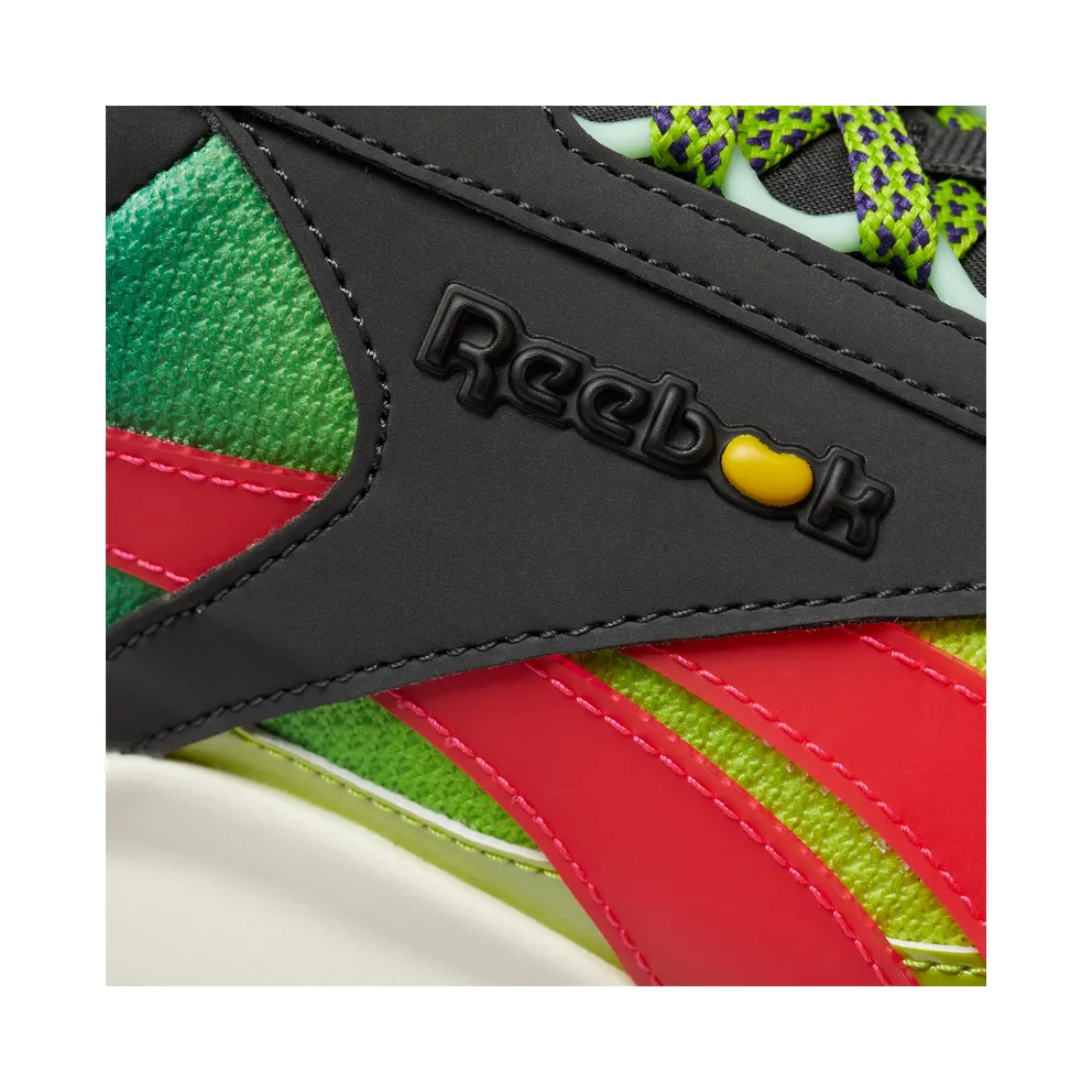 Reebok Jelly Belly Classic Leather Legacy Shoes Coal / Twisted Pink / Sonic Green