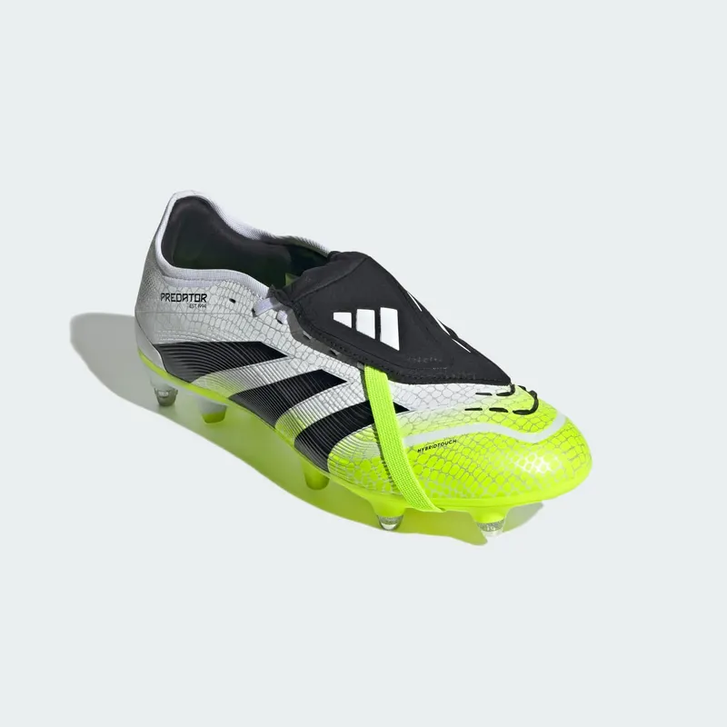 adidas Predator Pro Fold-Over Tongue SG Cloud White Core Black Lucid Lemon (JS4077)