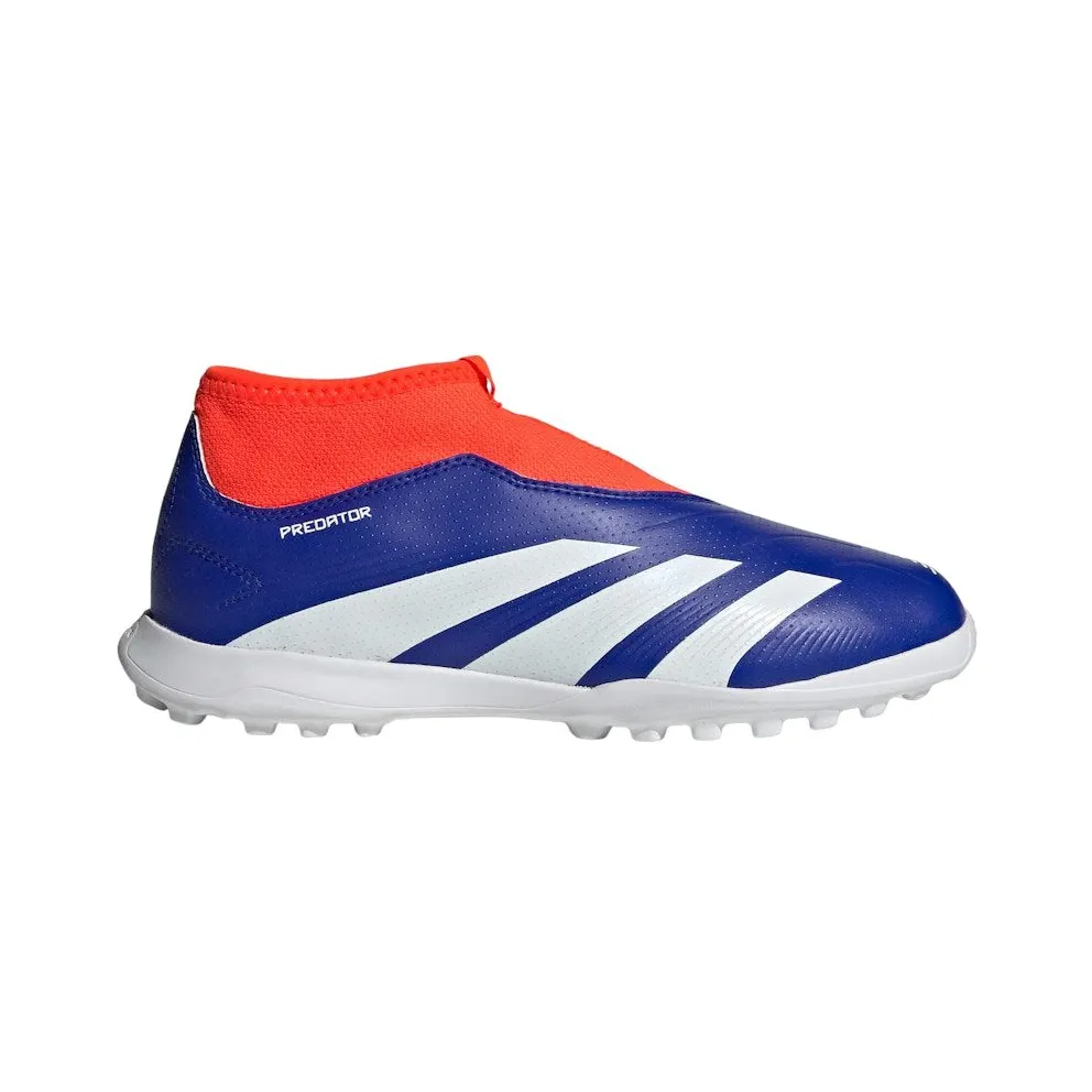 adidas Predator League Laceless Turf Lucid Blue Cloud White Solar Red (IF6429)