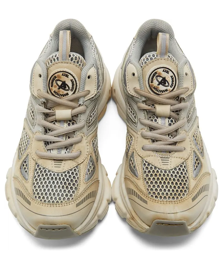 Axel Arigato SSENSE Exclusive Grey & Off-White Marathon Runner Sneakers (33113) (5)