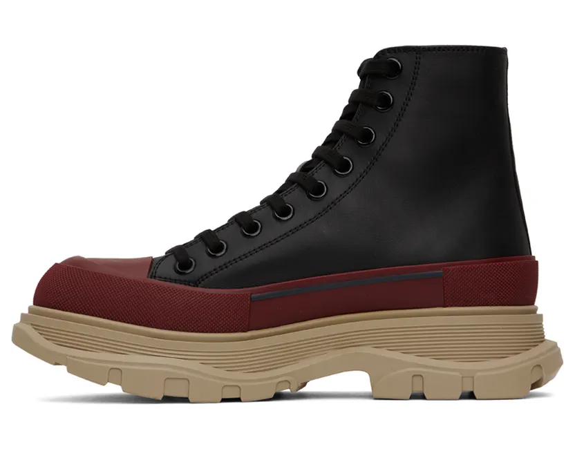 Alexander McQueen Black Tread Slick High Sneakers (705661WHZ6H) (3)