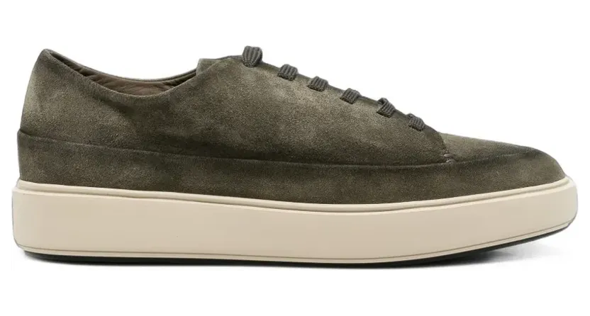 Officine Creative suede lace-up “Green” (OCURELE001LC146)