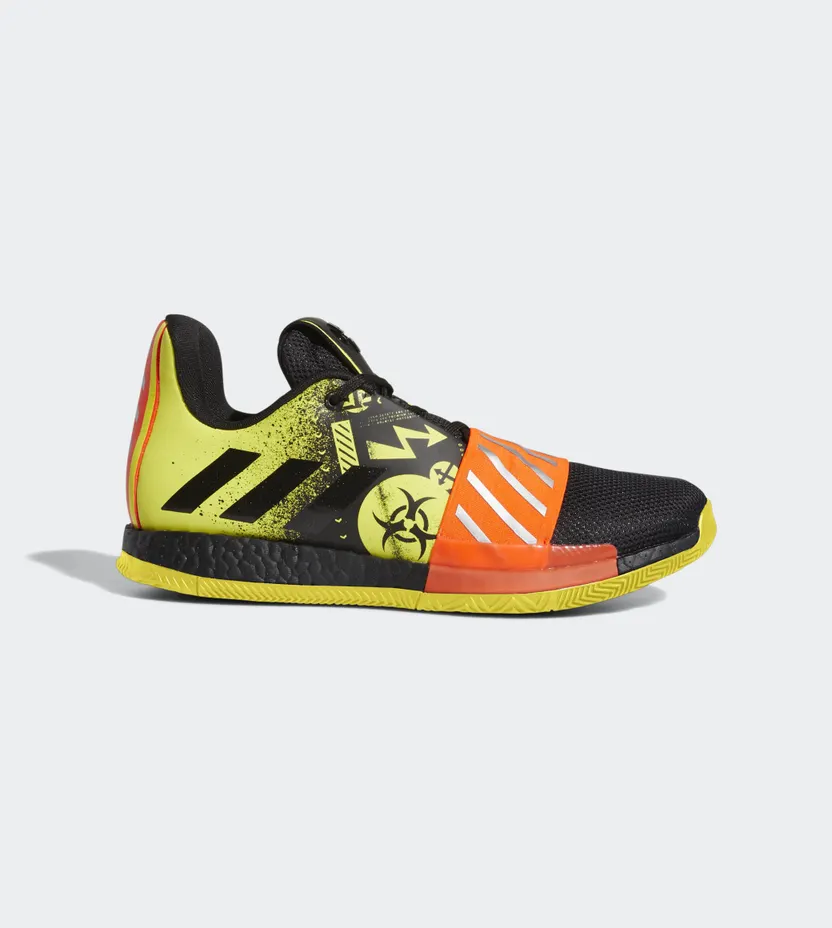 Adidas Harden Vol. 3 ‘Caution’ Core Black/Yellow/Solar Red (FV2592)