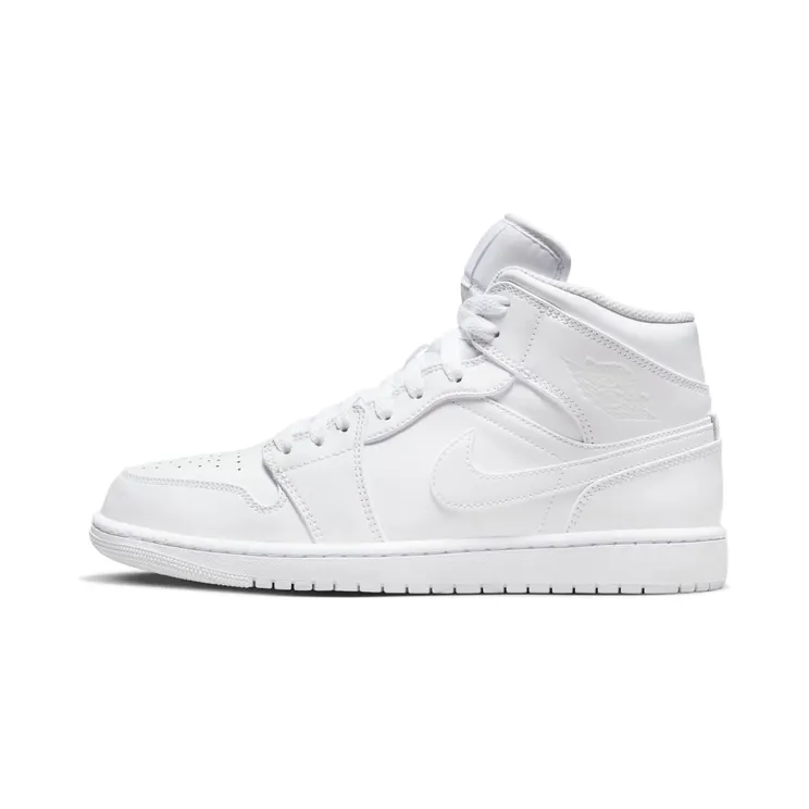 Air Jordan 1 Mid Triple “White” (554724-136)