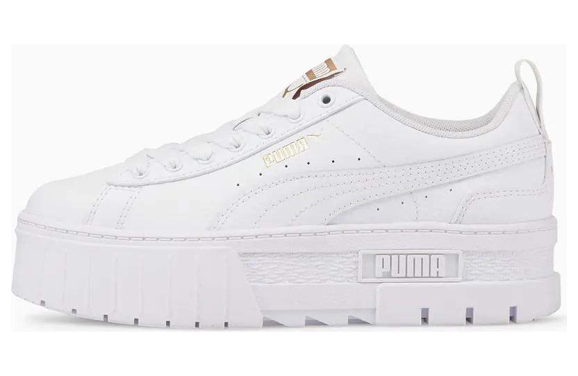 Puma Mayze leren Goud/Wit (384527-01)