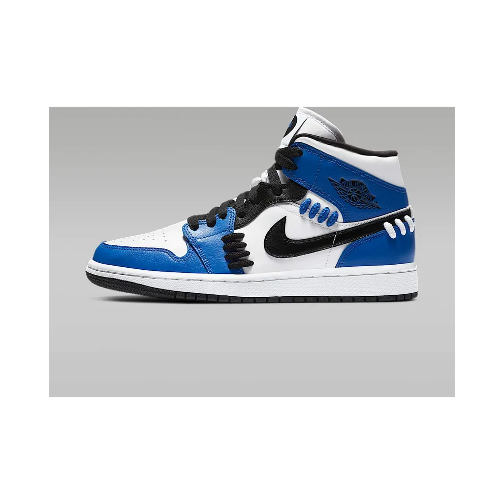 Jordan 1 Mid Sisterhood (W) Game Royal/Black-White (CV0152-401)