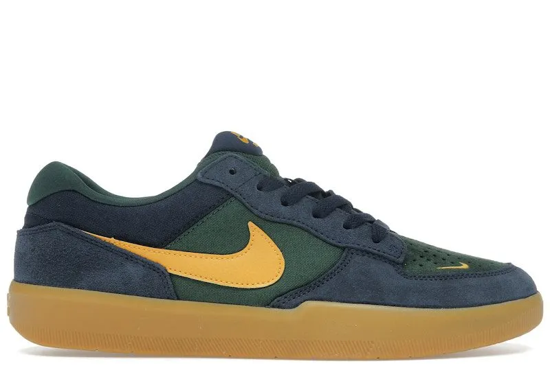 Nike SB Force 58 Midnight Navy Fir Gum Light Brown University Gold (DV5477-402)