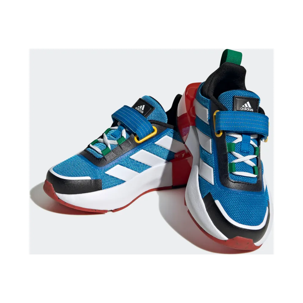 Adidas adidas x LEGO® Tech RNR Lifestyle Elastic Lace and Top Strap Shock Blue / Cloud White / Red (HP5879)