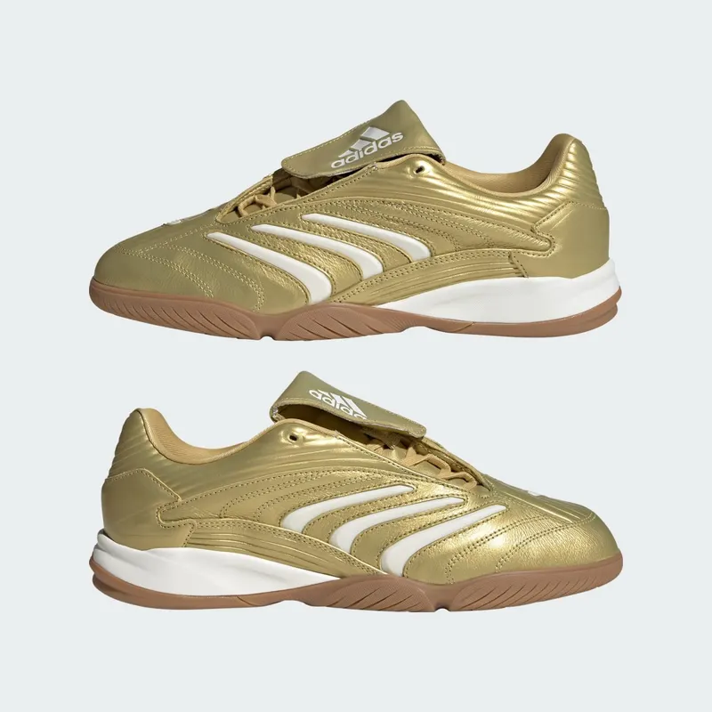 Adidas PREDATOR SALA Shoes Gold Metallic / Core White / Gum (IH7019)