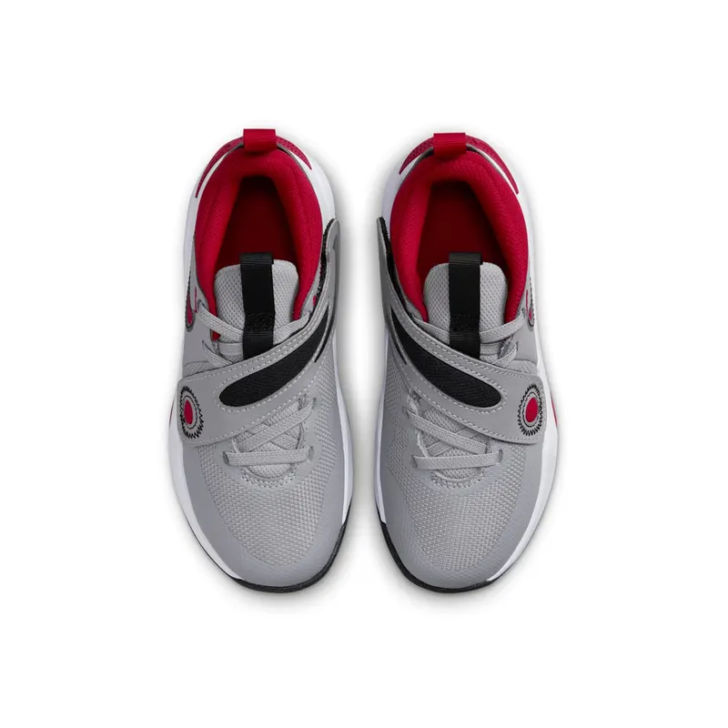 Nike Team Hustle D 11 Cement Grey Black White Gym Red (DV8994-006)