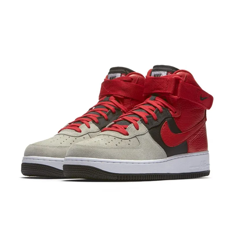 Nike Air Force 1 High ’07 Lv8 Wolf Grey/University Red-Black Wolf Grey/University Red-Black (806403-007)