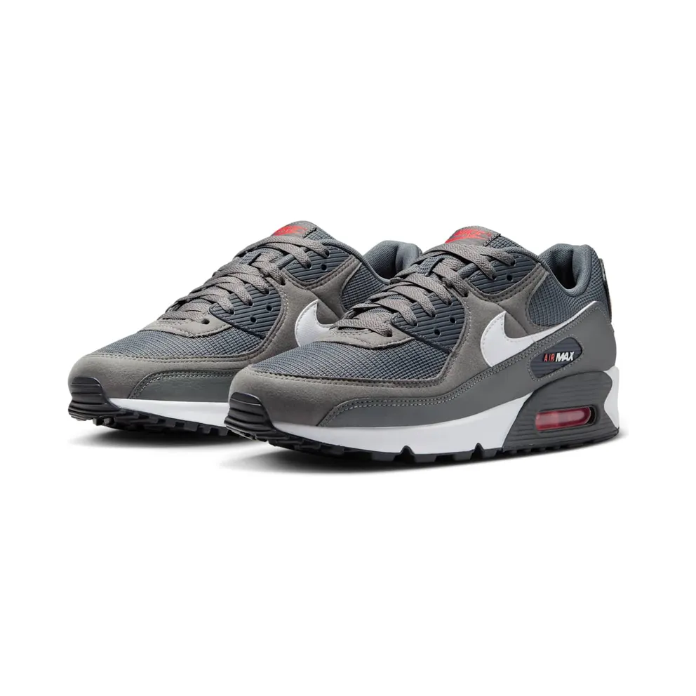 Nike Air Max 90 “Iron Grey University Red” (DR0145-003)