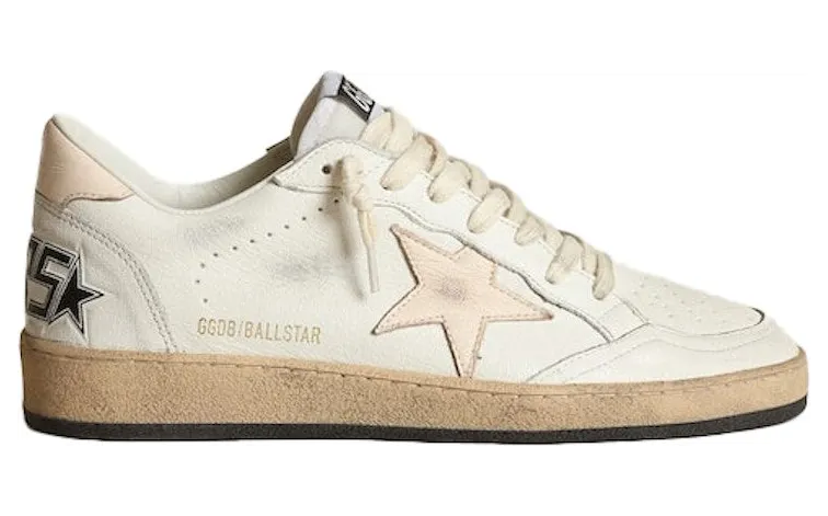Golden Goose Ball Star LTD White Salmon Pink (GWF00117.F003428.10816)