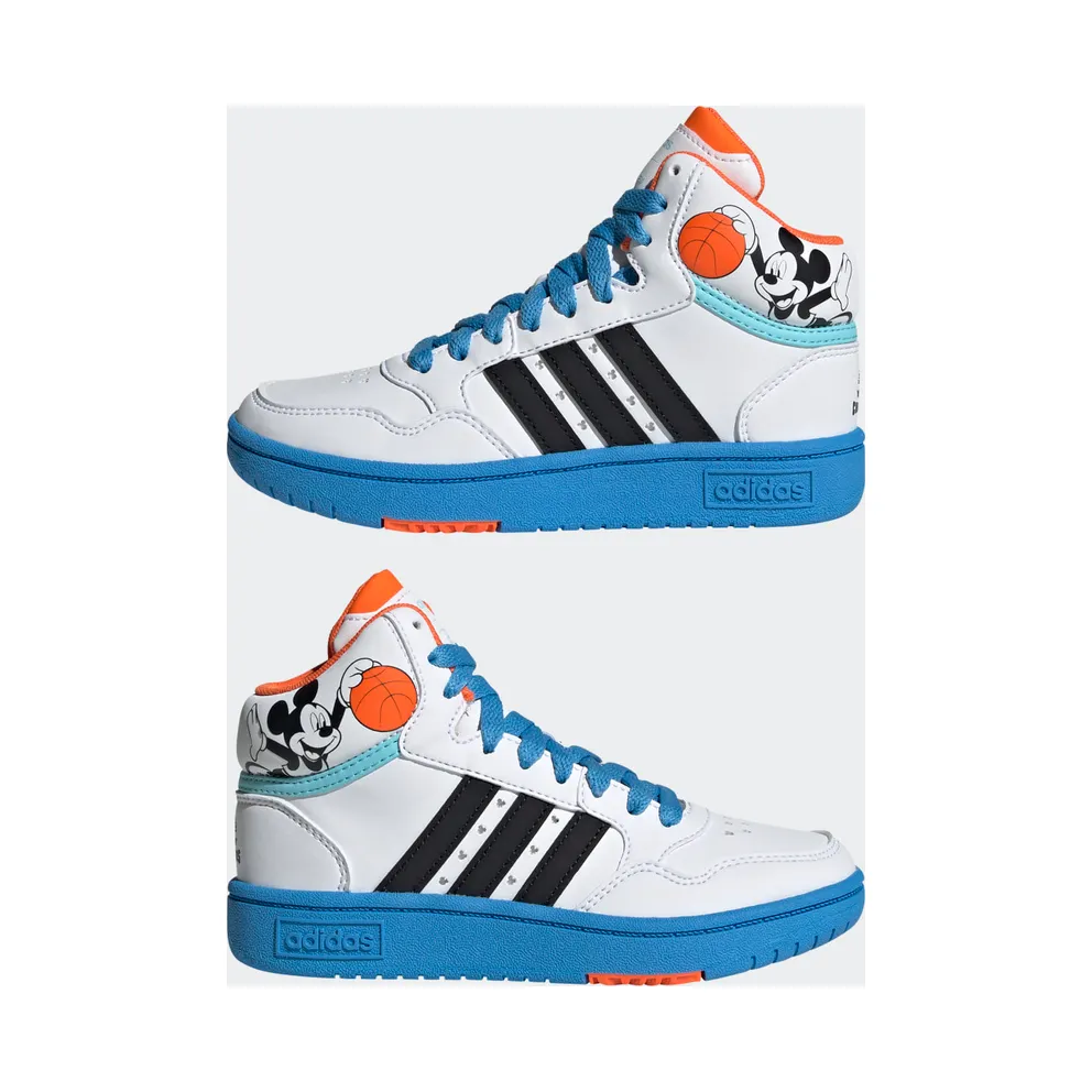 adidas Mickey Mid Hoops Cloud White / Core Black / Pulse Blue (GY6634)