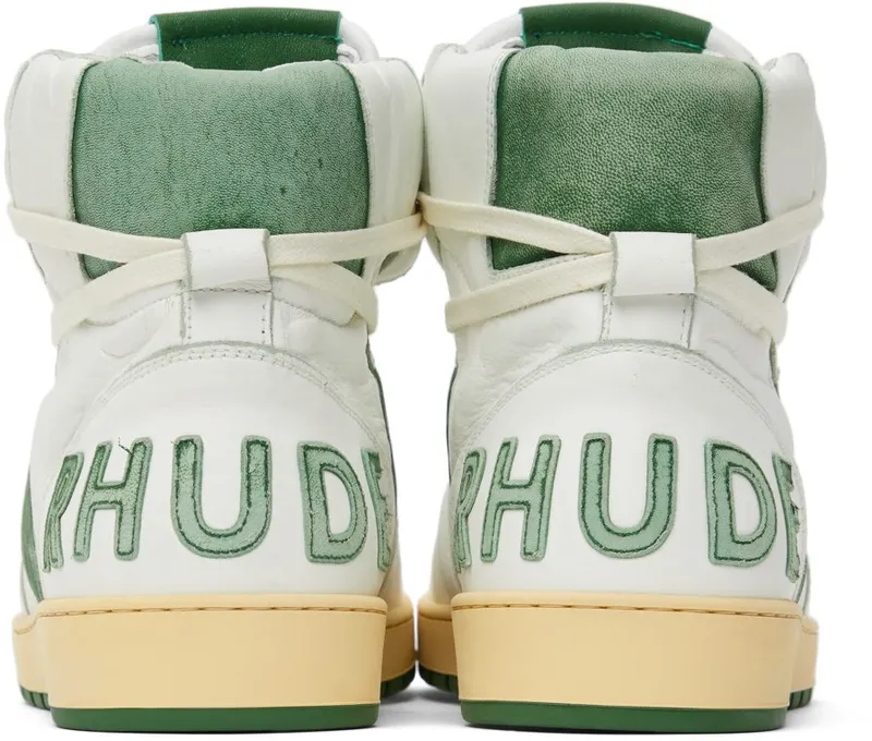 Rhude White & Green Rhecess Hi (RHFW21FO20040433)