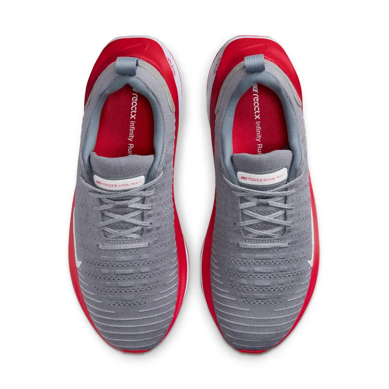 Nike ReactX Infinity Run 4 Cool Grey University Red White (FJ1221-019)